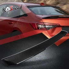 Real Carbon Fiber Rear Roof Window Spoiler Wing Lip for 22-24 Honda Civic Sedan