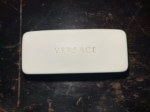 Versace Sunglasses Case Only Off White Clamshell Hardcase Eyewear Eyeglass