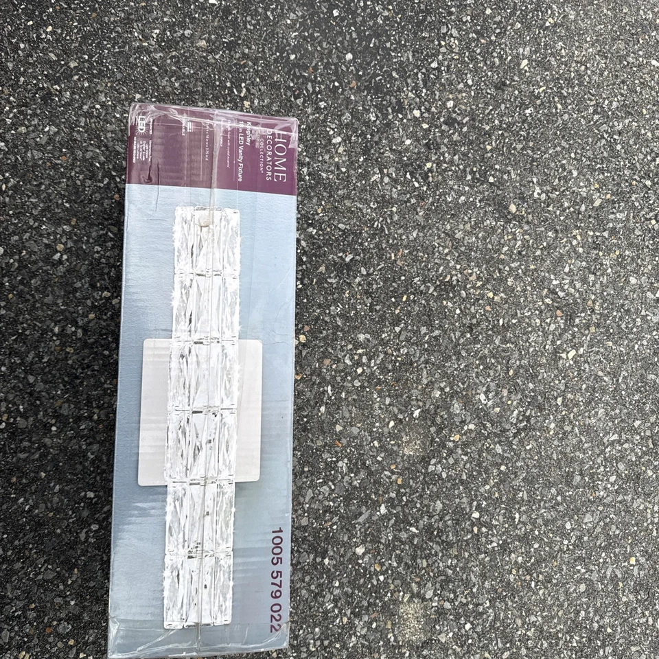 DECORADORES DEL HOGAR 1005 579 022 Keighley Cromo LED Cristal Tocador Luz Bar18 pulgadas Foto 2 de 4