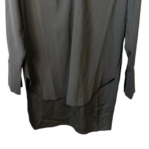 New Nordstrom Women's V-Neck Long Sleeve Tunic Top Black Size Small - Picture 4 of 10