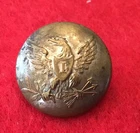 Pre Civil War Silver Plated 1-Piece Infantry Officer Coat Button GI 79.