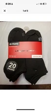 Layer 8 Men's Qwick-Dry No Show Mens Socks - 20 Pack - Fits Shoe Sizes 6-12