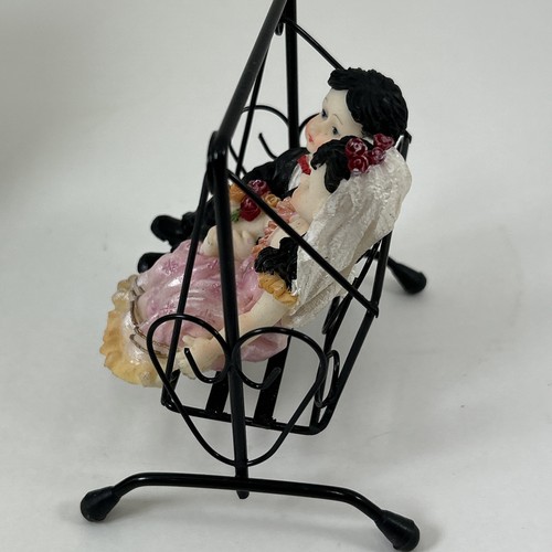 Haven Spanish Bride And Groom On Black Metal Swing - Picture 9 of 17