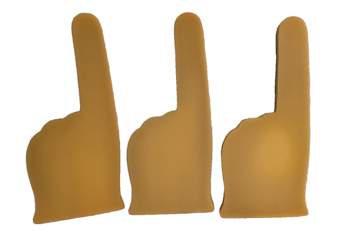 Autentico Golden State Warriors Hand Foam Finger GSW San Francisco SF NBA - NUOVO - Foto 7 di 7