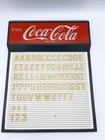 Vintage Coca-Cola Changeable Letter Menu Board Easle Back Dayglow
