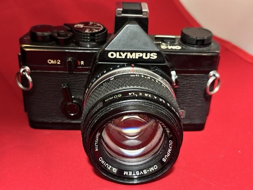 Olympus OM-2 35mm SLR Film Camera with 50 mm lens Kit
