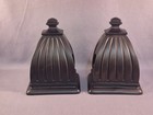Set of 2 Resin Traditional Drapery Curtain Rod Wall Sconce Corbel Swag Holder