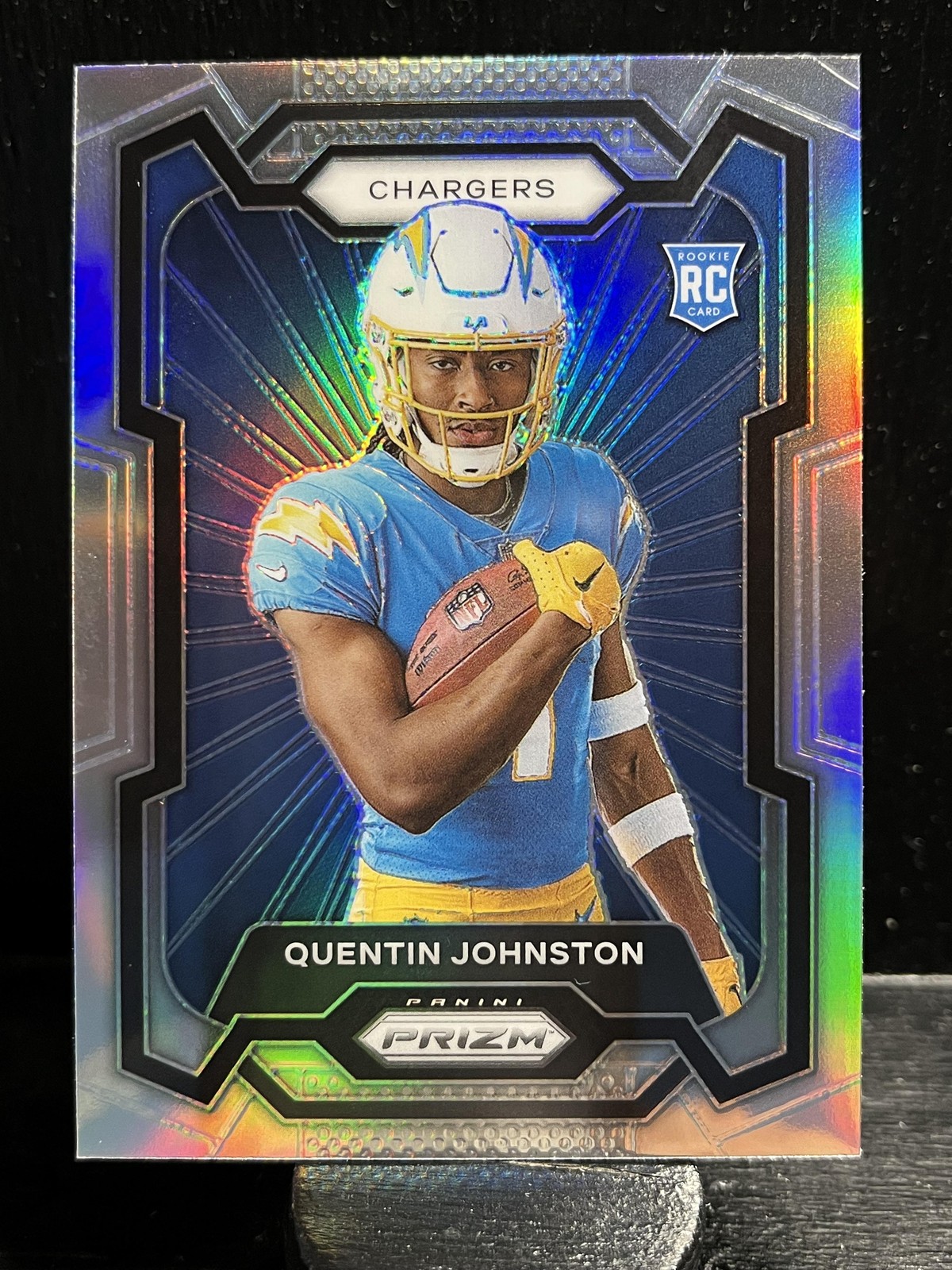 Quentin Johnston #307 2023 Panini Prizm Rookie Variations Prizms Silver
