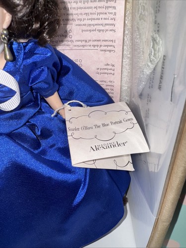 Madame Alexander 8 Zoll Puppe: Scarlett O'Hara das blaue Porträtkleid # 51790 - Bild 3 von 7