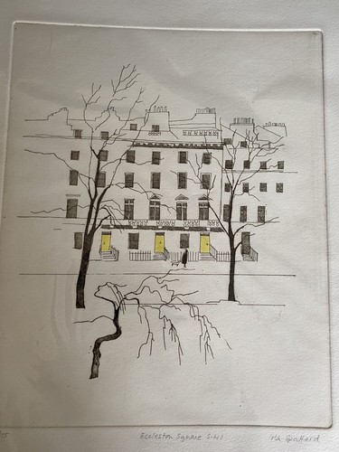 Limited Edition Print of Ecclestone Square,SW1, signed by artist- Iola Spafford - Picture 3 of 6