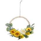  Spring Wreath Sunflower Wreaths for Front Door Countryside Style Pendant