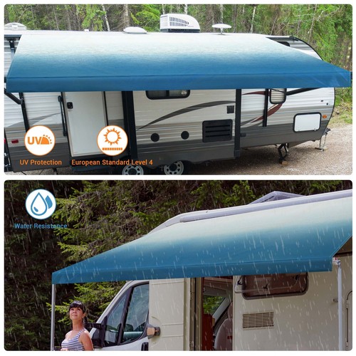 Apluschoice RV Awning Fabric Replacement 8x16 Ft Weatherproof Awning Replacement - Picture 3 of 9