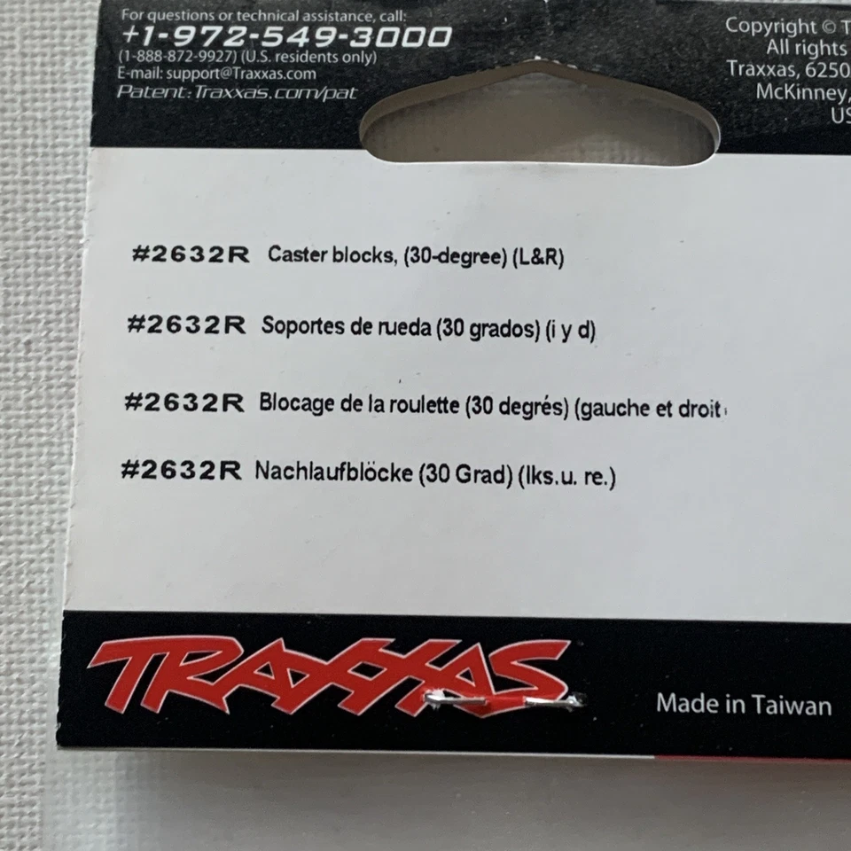 Bloques giratorios izquierda/derecha Traxxas (30 grados) 2632R NUEVO Foto 2 de 3
