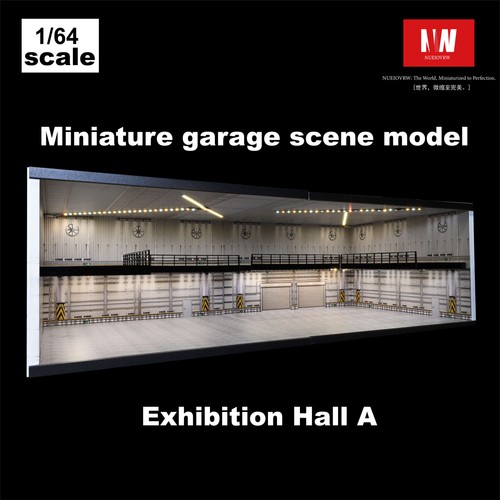 Diorama 1/64 Diecast Garage Model 3 LED Modes Model Cars Scene Display Case US - Picture 2 of 98