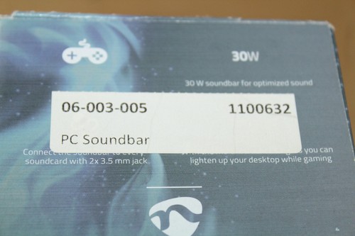 Barre De Son PC Prise 3,5 Mm Connexion Fonction Bluetooth Éclairage LED 1100632 - Zdjęcie 3 z 3
