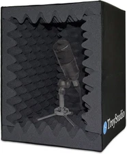 TroyStudio Portable Vocal Booth, Large Foldable Microphone large, Size 