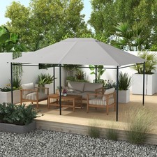 Image of 3 x 4m Gazebo Replacement Canopy Cover Gazebo Roof Replacement