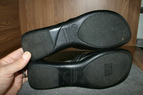Sandalo zeppa donna 7 slip on casual slide comodo Montego Bay Club nero pulito - Foto 2 di 12