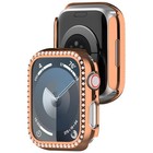 Per Apple Watch SE 2022 Cassa dell'orologio per PC cava con diamante da 40 mm (o