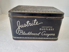 JUSTRITE Antiseptic Blackboard Crayons Tin 102 FULL 144 pcs AMERICAN ART CLAY Co