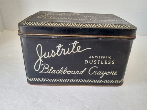 JUSTRITE Antiseptic Blackboard Crayons Tin 102 FULL 144 pcs AMERICAN ART CLAY Co - Picture 1 of 24