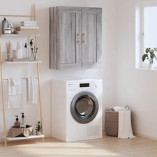 Image of Wall Mounted Cabinet Grey Sonoma 69.5x34x90 cm Engineered Wood vidaXL