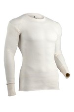 Indera Traditional Long Johns - Thermal Long Sleeve - Natural - Men Size XL