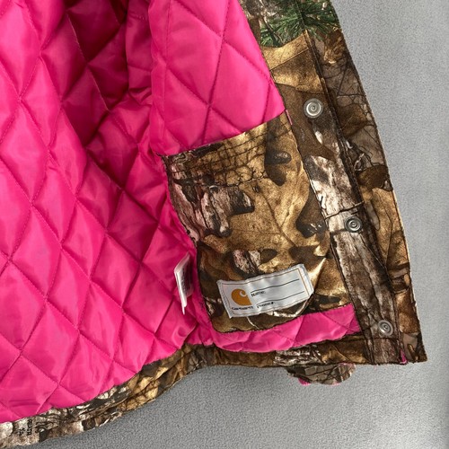 Carhartt Camo Mountain View Realtree Jacke pink gesteppt gefüttert Mädchen XXS 4-5 - Bild 15 von 17