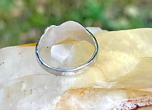 Vintage SETA 925 Sterling Silber floral filigran personalisiert "E" Initialen Ring A870 - Bild 5 von 9