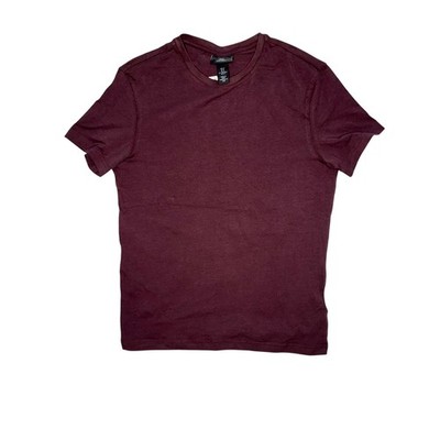 H&M Slim Fit Crew Neck T-Shirt Burgundy Maroon Mens Medium NWT