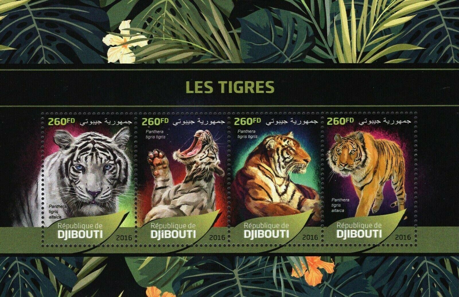 Tigers Stamp Bundle of 2 Panthera Tigris Altaica Souvenir Sheet MNH #1309-1312