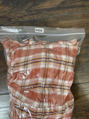 Cody James XXL orange kariertes Hemd mit Knopfleiste Herren gebraucht " - Bild 4 von 4