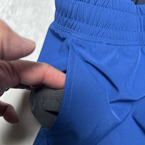 Rhone Lined Shorts Mens Sz L Blue Performance Stretch Pockets 7” Gym - Picture 6 of 19