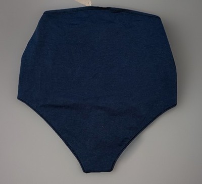 SKIMS Cotton Jersey Maternity High-Waisted Thong Soot Black Size Large L NWT