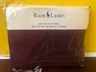Vintage 1993 Ralph Lauren Classic Maroon Full Flat Sheet 100% Cotton 200 Thread