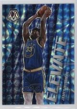 2020-21 Panini Mosaic Elevate Reactive Blue Prizm 7/99 James Wiseman #5 3g6