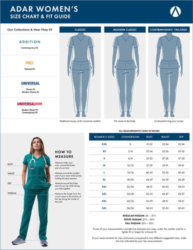 Adar Womens Classic 28” Tailored Consultation Short Lab Coat - Picture 6 of 14