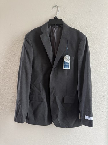 RYAN SEACREST DISTINCTION GRAY 40 LONG 100% WOOL SUIT TOP BLAZER SPORT COAT NWT - Picture 5 of 20