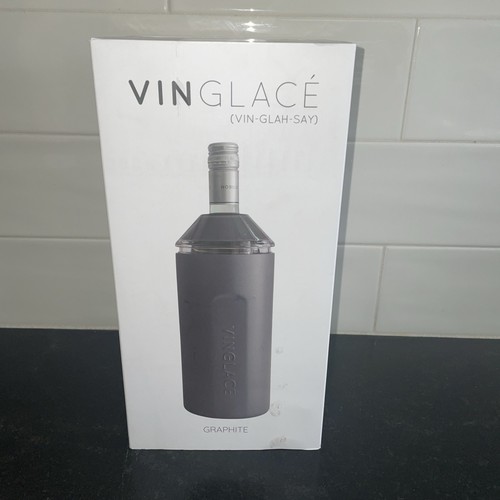 VINGLACE Isolatore Refrigeratore Portatile Vino e Champagne Acciaio Inox GRAFITE - Foto 6 di 8