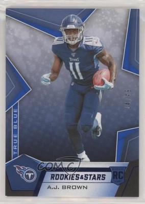 2019 Panini Rookies & Stars Rookies True Blue 14/49 AJ Brown #140 RC 18gk
