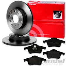 brembo BREMSSCHEIBEN 288mm + BELÄGE HINTEN passend für VOLVO V70  XC70  S60  S80