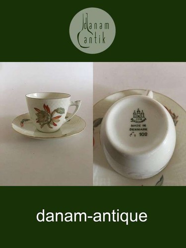 Bing & Grondahl Kaktus Kaffeetasse und Untertasse Nr. 102. - Bild 6 von 6