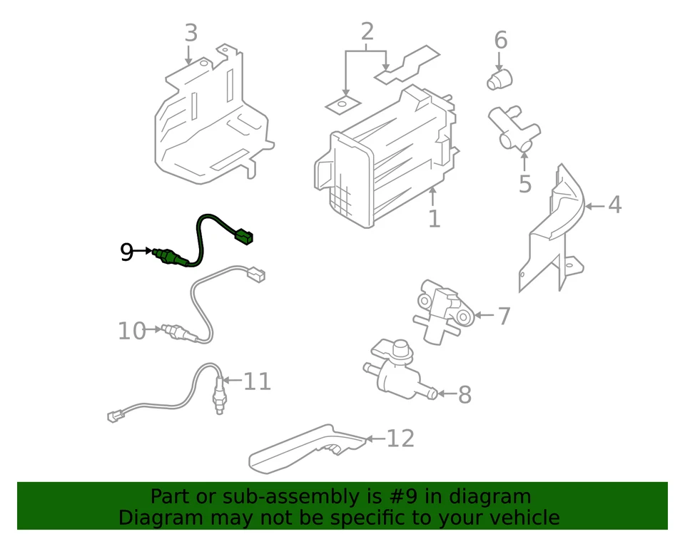 Подлинный датчик кислорода Nissan 22693-JA00B - Изображение 3 из 3