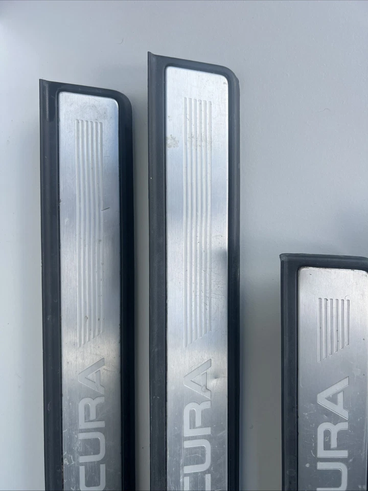 Juego de alféizares/placas raspaduras negras Acura TSX 2004-2008 OEM Foto 3 de 4