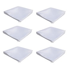 FOMANN Mens Pocket Squares Handkerchief 6 PK Wedding Party Solid Color Handke