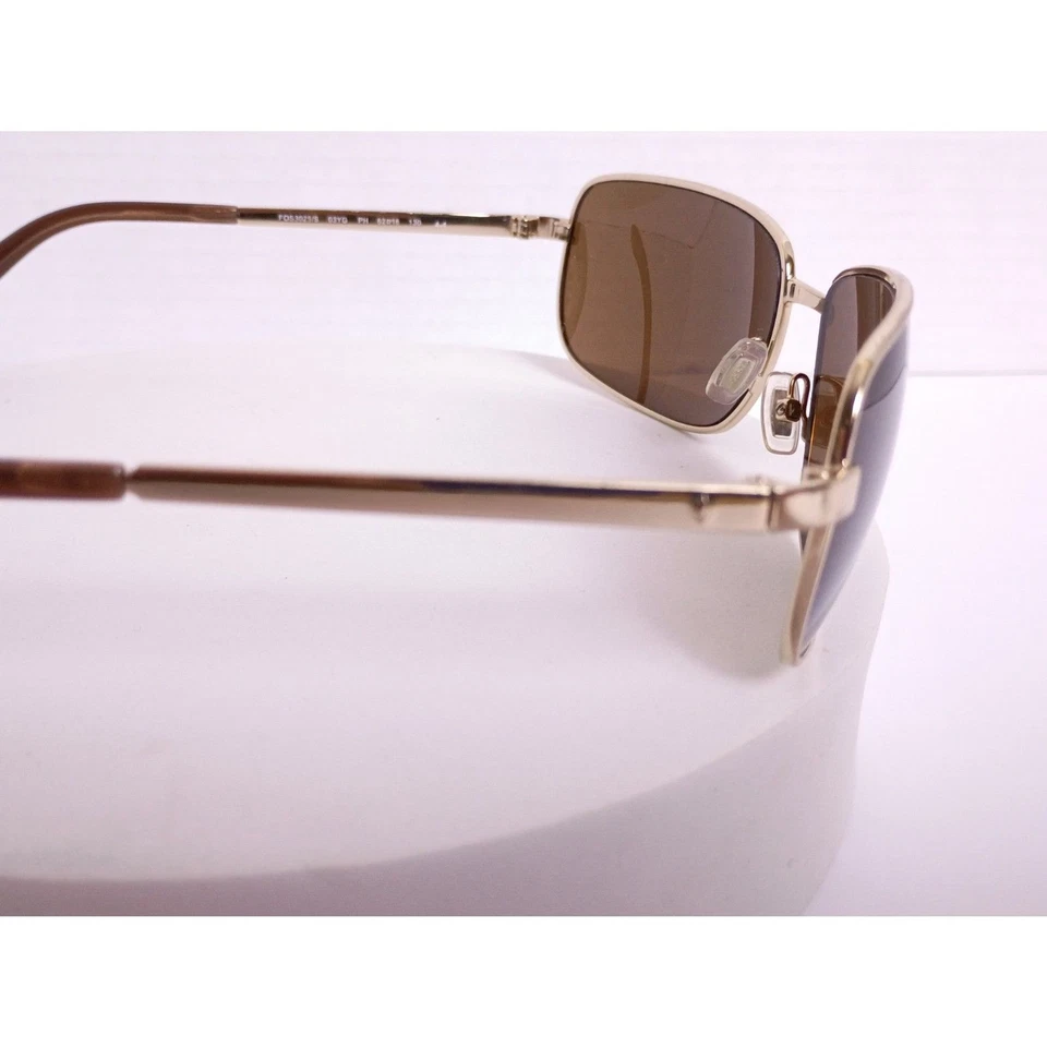 Fossil FOS3025/S 62-16-130 03YG Light Gold / Dark Brown Lens Sunglasses - Image 4 of 4