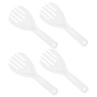 4pcs Rice Paddle Spoon - Plastic Non-Stick Rice Spoon Spatula - Heat Resistant