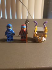 Lego Ninjago 3 Minifigure Lot With Weapons 