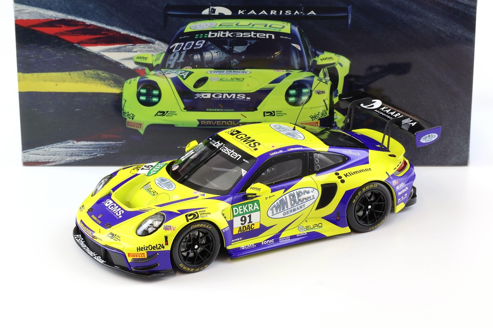 1:18 IXO PORSCHE 911 992 GT3 R ADAC GT MASTERS 2023 #91 GEHRSITZ/ MÜLLER...