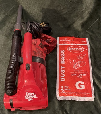 #ad Dirt Devil Ultra Hand Vac Handheld Vacuum Cleaner 08230 Crevice Tool Hose Bags $27.99
